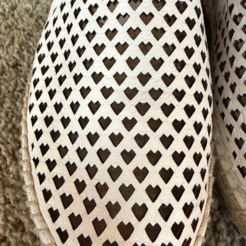 Tory Burch  Channing off-white cream, leather flat wide shoe sz 9 - Picture 4 of 8
